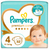 Plienky Pampers Premium Care Veľkosť 4 52 ks