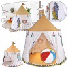 Detský stan iglu vigvam Indian Tipi okrúhly domček na hranie (INDICKÝ HRACÍ STAN PRE DETI TIPI WIGWAM SKLADACÍ DOMČEK ZÁKLADNA 110CM)