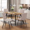 IDEA nábytok Jedálenský stôl 140x80 BERGEN dub + 4 stoličky BERGEN béžová