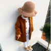 Detská bunda - Polonia Moda Coat 104 (Teplý kabát pre dievča z Alpaki)