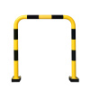 Flexibilný protinárazový ochranný oblúk typ R 12.10, dovnútra, 1000 x 1240 mm, žlto-čierny