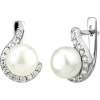 Náušnice stříbrné LISSANDRA s perlou FNJE0346-CZ