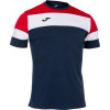 Joma Tričko CREW IV T-SHIRT DARK NAVY-RED S/S Veľkosť: 4XS/3XS