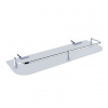 Nimco Kibo - Polička, dĺžka 40 cm, chróm Ki 14091AX-40-26