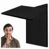 Akustický panel ČIERNY BITMAT 50x50x2 cm, podložka pohlcujúca prebytočný hluk