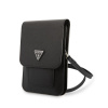 Púzdro Guess PU Saffiano Triangle Logo Phone Bag čierne