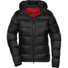 James & Nicholson Bunda JN 1167, prošívaná, dámská COT02116781400-black/red XS Černá/červená