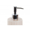Elegantný keramický ružový dávkovač tekutého mydla 7,5 x 7,5 x 18 cm 35303