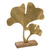 Dekorácia na podstavci Ginko, zlatá, 23,4x5x26,8cm (DOPREDAJ)|Ego Dekor