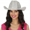 Guirca Dámsky kovbojský klobúk strieborný