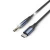 Yesido Audio kábel YAU42 Type-C - 3.5 mm Aux Male, 1 m, BLACK / ČIERNY