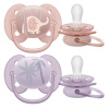 Avent Philips šidítko Ultrasoft Premium Zvířátko 2 ks ružová/oranžová