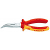KNIPEX Kliešte pologulaté 160mm Cr VDE ohnuté / 2526160 Knipex