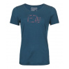 Tričko Ortovox 120 Cool Tec Leaf Logo T-Shirt Women Veľkosť: S