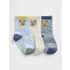 GAP Detské ponožky Brannan Bear, 3 páry - Chlapci modrá | svetlomodrá | krémová 0-3M GAP 1200149777866