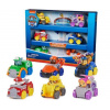 Sada 6 áut Paw Patrol s figúrkami pretekárov Pup Squad (Súprava 6 áut s postavičkami psíkov z rozprávky Labková patrola: Chase, Rubble, Zuma, Maarshall, Sky, Rocky, )