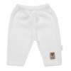 Pletené nohavice Hand Made Girl, Baby Nellys, biele 62 (2-3m)