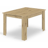 Jedálenský stôl s dubovou doskou 120x80 cm - artisan