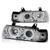 BMW E36 90-99 COUPE, CABRIO - predné chrom svetlá s ANGEL EYES CCFL