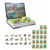Magnetická vzdelávacia knižka puzzle Montessori dinosaury 75ks (W053)