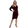 Dámske šaty M561 Bordeaux - MOE M-38 bordó