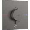 HANSGROHE ShowerSelect Comfort E termostat pod omietku pre 1 spotrebič a ďalší výtok, kartáčovaný čierny chróm, 15575340
