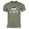 Pánske tričko Gas mask Pentagon® – Olive Green vel. S
