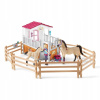 Schleich stajňa pre kone + arabské kone 42369 (Schleich stajňa pre kone + arabské kone 42369)