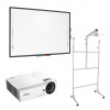 Mobilné komplety bez zdvihu (interaktívna tabuľa, projektor, mobilný stojan, kabeláž) Vivitek DX335-ST Pevná konzola na kolieskach Avtek TT-Board 80