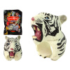 LEAN TOYS Prsteň na ruku Tiger - biela