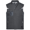 James&Nicholson Pánska softshellová vesta JN825 Black 5XL