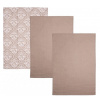 Orion Kuchynská utierka Beige 50 x 70 cm sada 3 ks