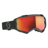 brýle FURY CH černá, SCOTT - USA, (plexi oranžové chrom)