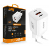 Rýchlonabíjačka ALIGATOR GaN, PD 33W USB + USB-C, biela CHPD0020