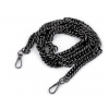 Retiazka na kabelky s karabínou dĺžka 120 cm nikel čierny 1ks