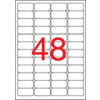 APLI Etikety, 45,7x21,2 mm, bezpečnostné, zaoblené rohy, APLI, 480 etikiet/bal