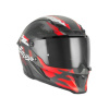 Prilba NOX EXCLUSIVE Goliath CUT´D (čierna matná/červená) S