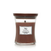 WoodWick Stone Washed Suede vonná sviečka s dreveným knôtom 275 g