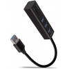AXAGON húb USB-A / HMA-CR3A / USB 3.2 Gen1 / 3x USB-A / MicroSD / SD / kovové telo / 0,2m