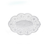 Krajka tortová oválna 15x22 cm Biela / bal. 500 ks