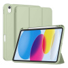 Techsuit – Flex Trifold puzdro s držiakom pera pre iPad 10 (2022) 10.9 / 11 (2025) – matcha zelené