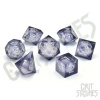 Glassstaff CritStones Liquid Core Dice Set Orbital Tide (silver ink) (7)