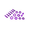 SALT skrutky - Nut and Bolt BMX Set (FIALOVÁ) veľkosť: OS