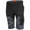 Bennon PREDATOR SHORTS BLACK/GREY Strečové pracovné kraťasy Čierna-Sivá, 58
