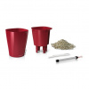Lechuza geobra Lechuza Deltini all-in-one set Farba: červená
