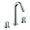 Hansgrohe Logis - 3-otvorová umývadlová batéria 150 s odtokovou súpravou s tiahlom, chróm 71133000
