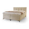 Čalúnená boxspring posteľ DEANAS - béžová Rozmer: 160x200