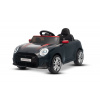 Elektrické autíčko BMW Mini Cooper 12V, čierne, USB Vstup s Bluetooth pripojením na MP3 Prehrávači, 2,4 GHz diaľkové ovládanie, 2 x 25W Motor, Lítiová batéria, LED svetlá, ORIGINAL licencia