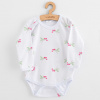 Dojčenské body New Baby Classic II raspberry, veľ. 74 (6-9m)