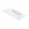 NIMCO NIKAU polička matné sklo 20 x 11 cm bez ohrádky, chrómový držiak NK 30091B20-26